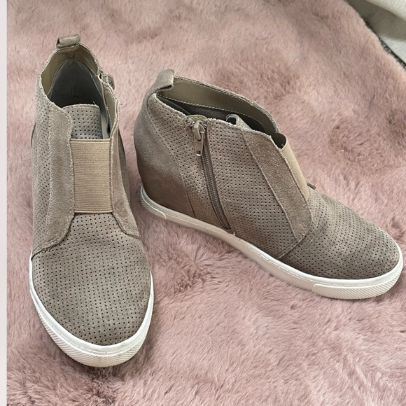 Zip Up Wedge Hipster Hippie Artsy Chic Glam Party Streetwear Hip Sneaker Heels - Picture 5 of 8